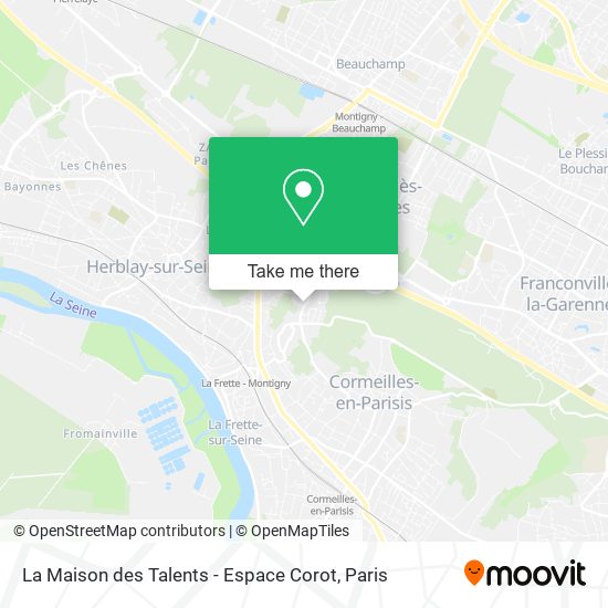 La Maison des Talents - Espace Corot map