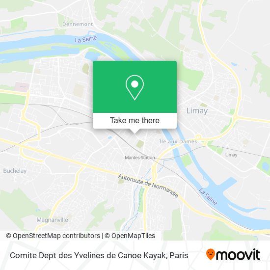 Mapa Comite Dept des Yvelines de Canoe Kayak