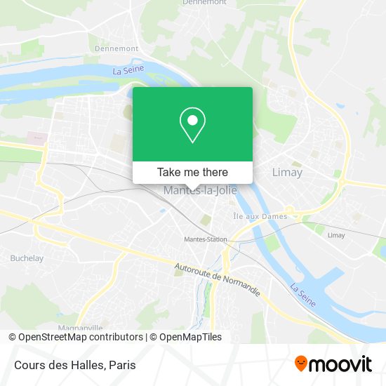 Cours des Halles map