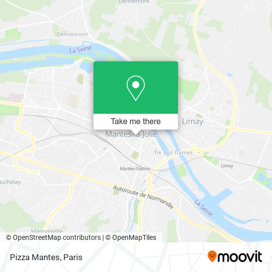 Pizza Mantes map