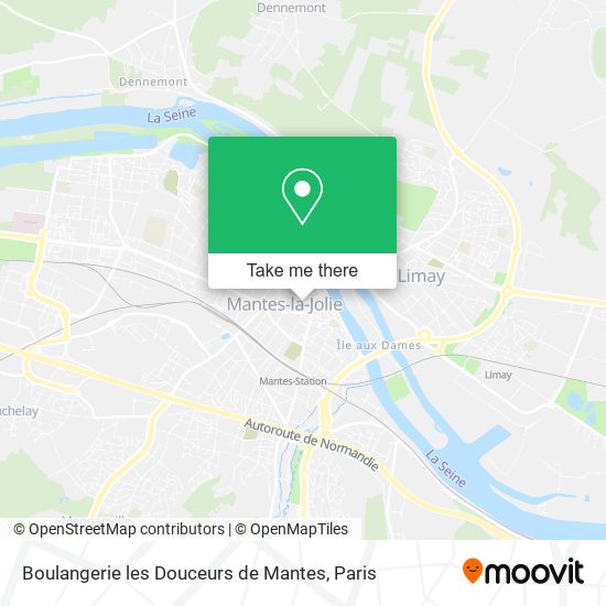 Mapa Boulangerie les Douceurs de Mantes