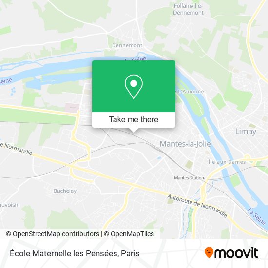 Mapa École Maternelle les Pensées