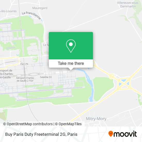 Buy Paris Duty Freeterminal 2G map
