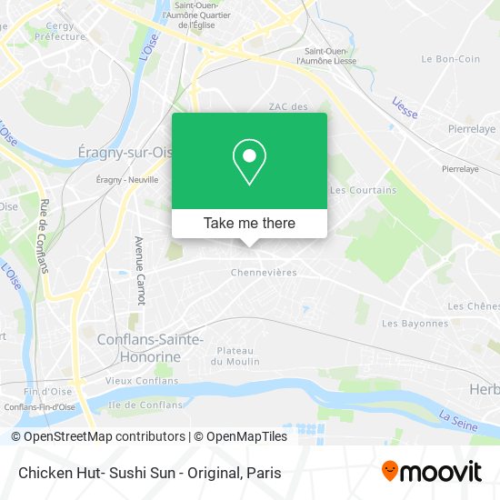 Chicken Hut- Sushi Sun - Original map