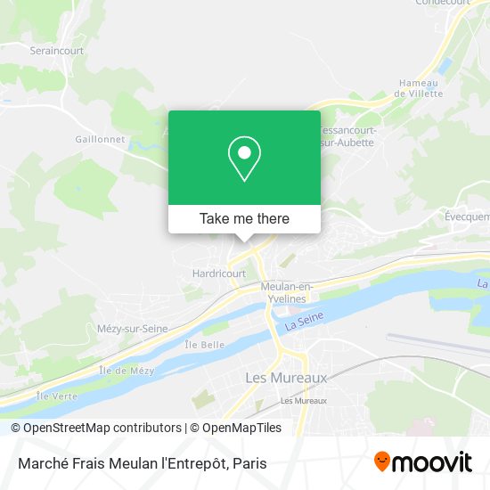 Mapa Marché Frais Meulan l'Entrepôt