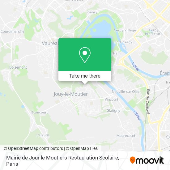 Mairie de Jour le Moutiers Restauration Scolaire map