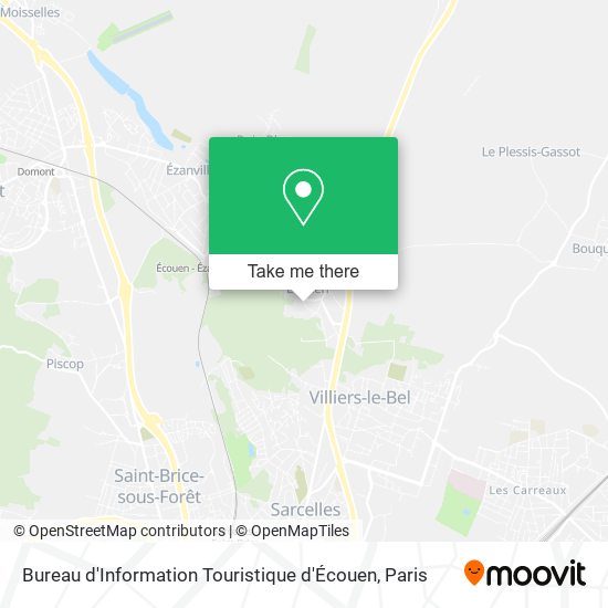 Bureau d'Information Touristique d'Écouen map