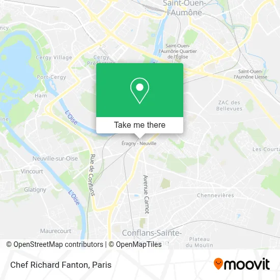 Chef Richard Fanton map