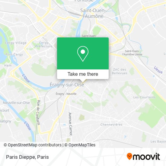 Paris Dieppe map