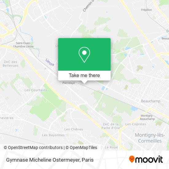 Gymnase Micheline Ostermeyer map