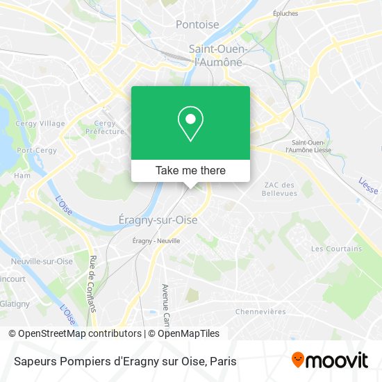 Sapeurs Pompiers d'Eragny sur Oise map