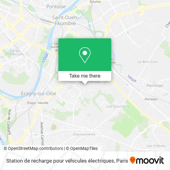 Station de recharge pour véhicules électriques map