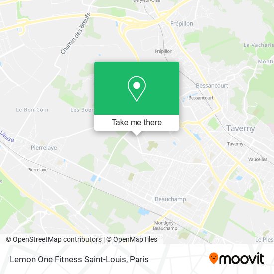 Mapa Lemon One Fitness Saint-Louis