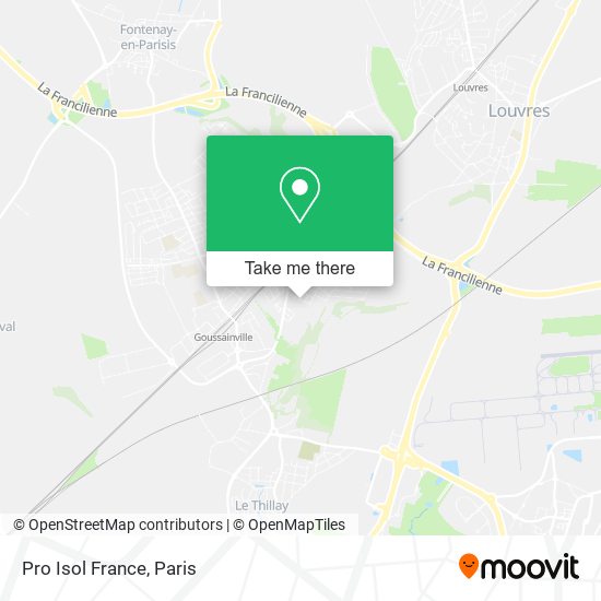 Mapa Pro Isol France