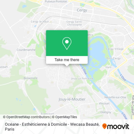 Océane - Esthéticienne à Domicile - Wecasa Beauté map