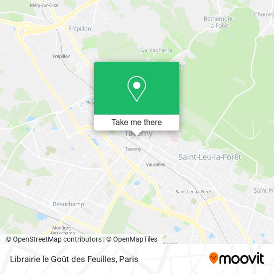 Librairie le Goût des Feuilles map