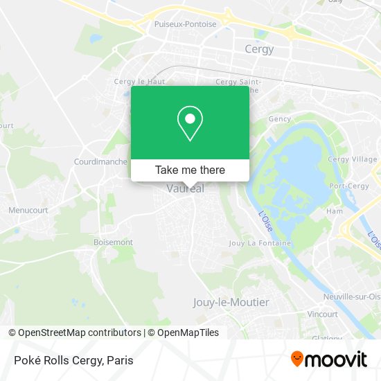 Mapa Poké Rolls Cergy