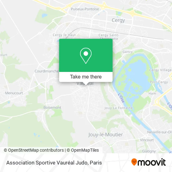 Association Sportive Vauréal Judo map