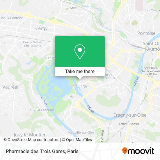 Mapa Pharmacie des Trois Gares