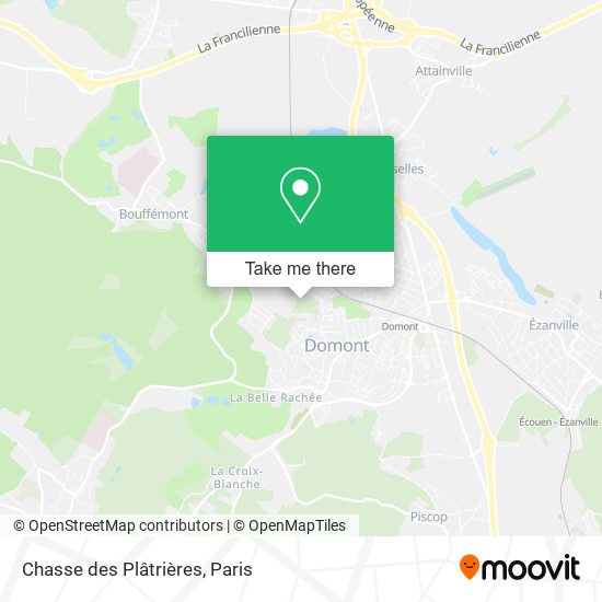 Chasse des Plâtrières map
