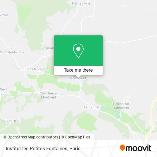 Institut les Petites Fontaines map