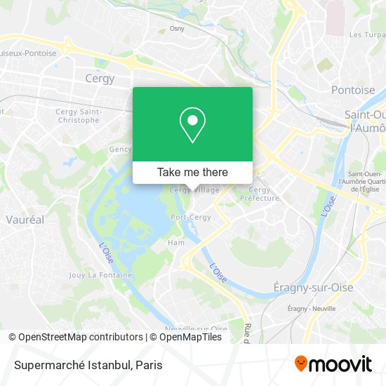 Supermarché Istanbul map