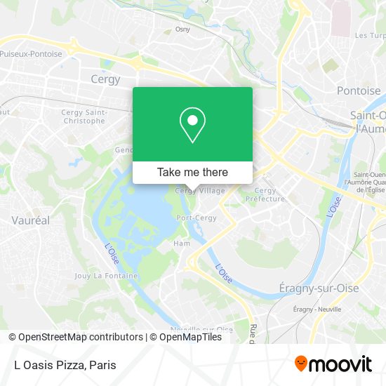 L Oasis Pizza map