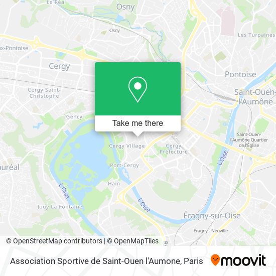 Mapa Association Sportive de Saint-Ouen l'Aumone