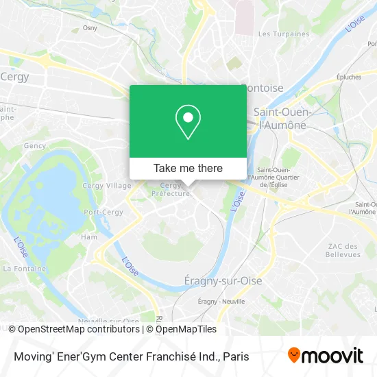 Moving' Ener'Gym Center Franchisé Ind. map