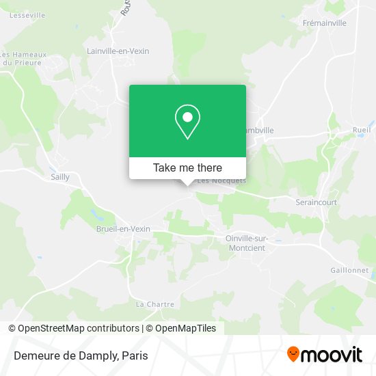 Demeure de Damply map