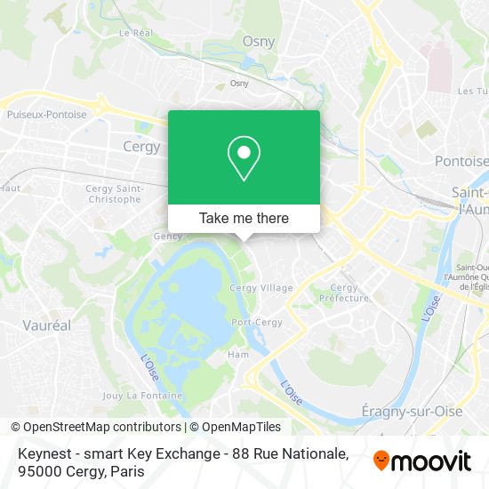 Keynest - smart Key Exchange - 88 Rue Nationale, 95000 Cergy map