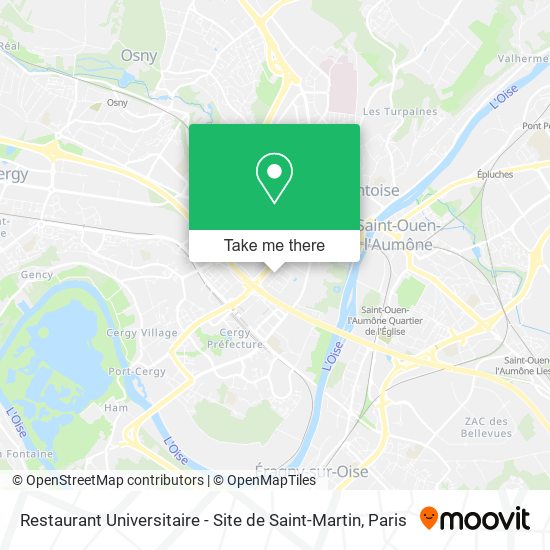 Restaurant Universitaire - Site de Saint-Martin map