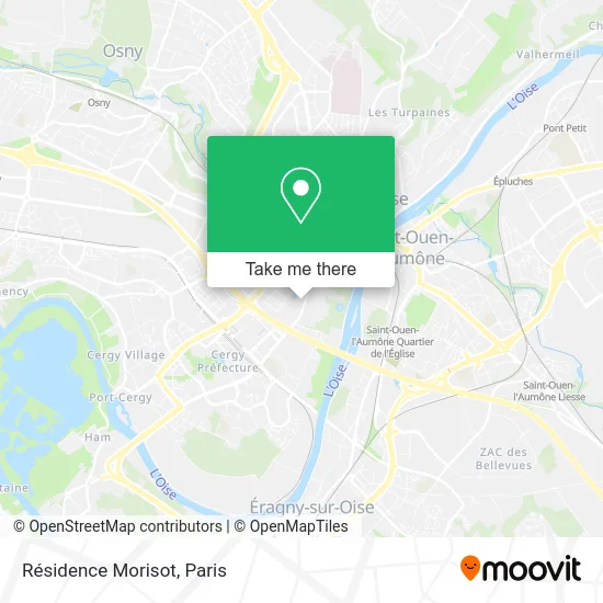 Résidence Morisot map