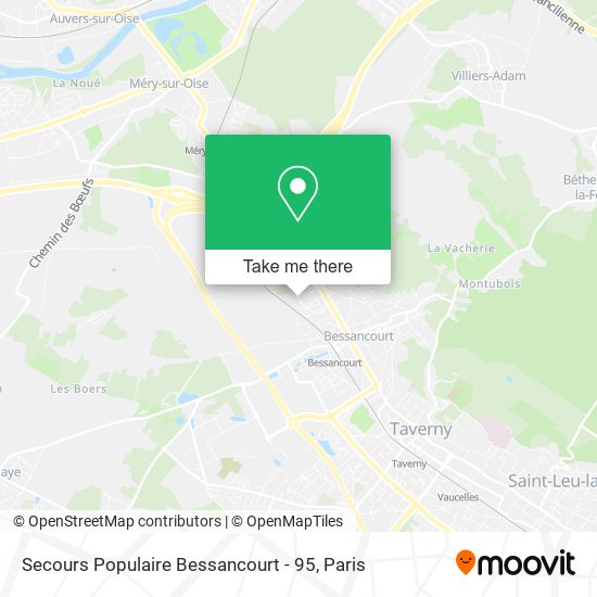 Mapa Secours Populaire Bessancourt - 95