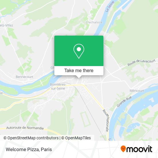 Welcome Pizza map