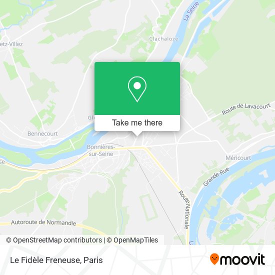 Le Fidèle Freneuse map