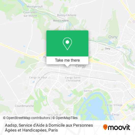 Aadsp, Service d'Aide à Domicile aux Personnes Âgées et Handicapées map