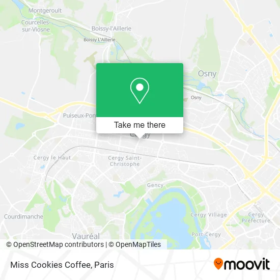 Miss Cookies Coffee map