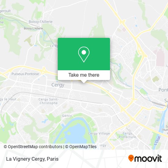 La Vignery Cergy map