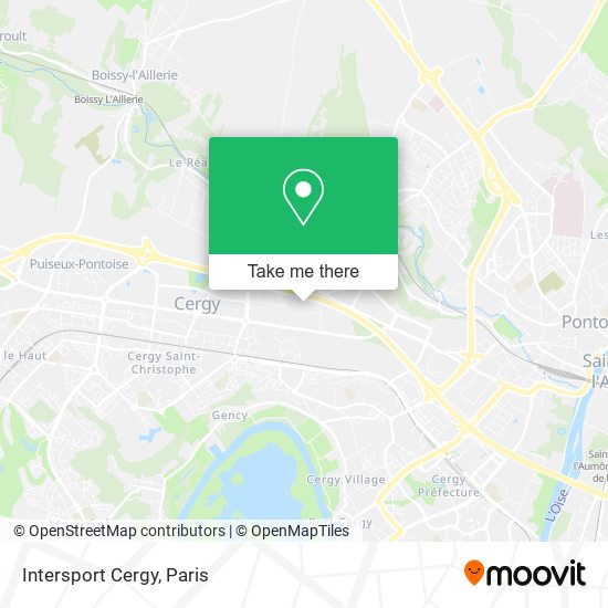 Intersport Cergy map