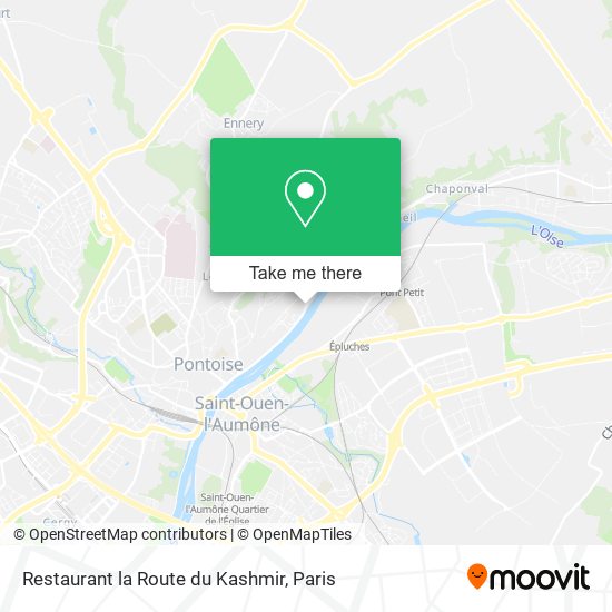 Restaurant la Route du Kashmir map