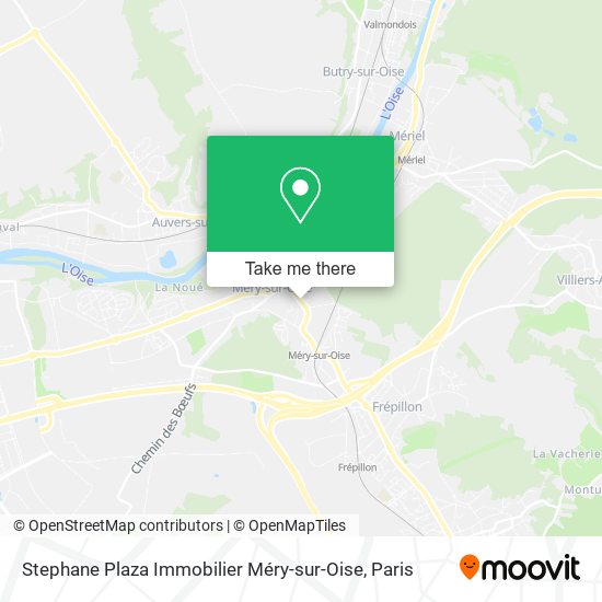 Stephane Plaza Immobilier Méry-sur-Oise map