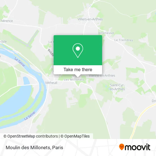 Moulin des Millonets map