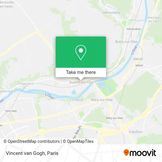 Vincent van Gogh map