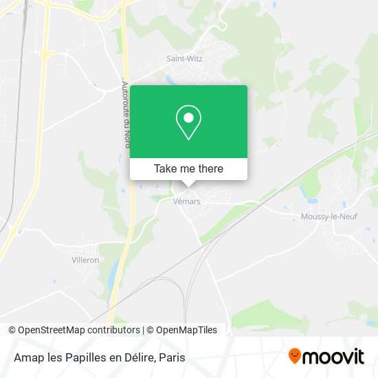 Amap les Papilles en Délire map