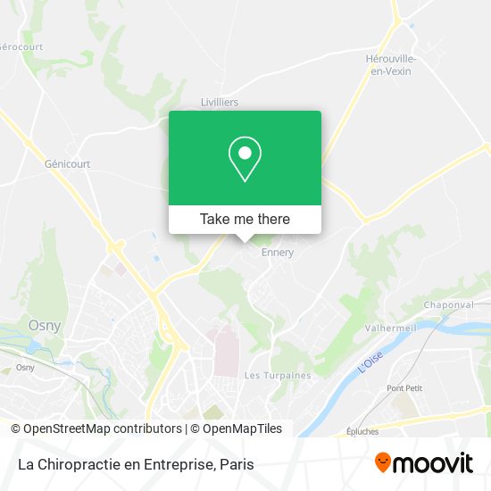 La Chiropractie en Entreprise map