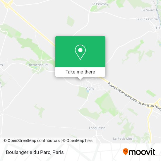 Mapa Boulangerie du Parc