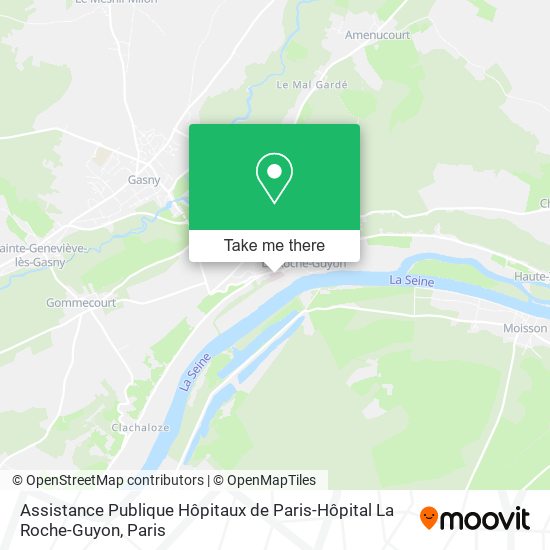 Mapa Assistance Publique Hôpitaux de Paris-Hôpital La Roche-Guyon