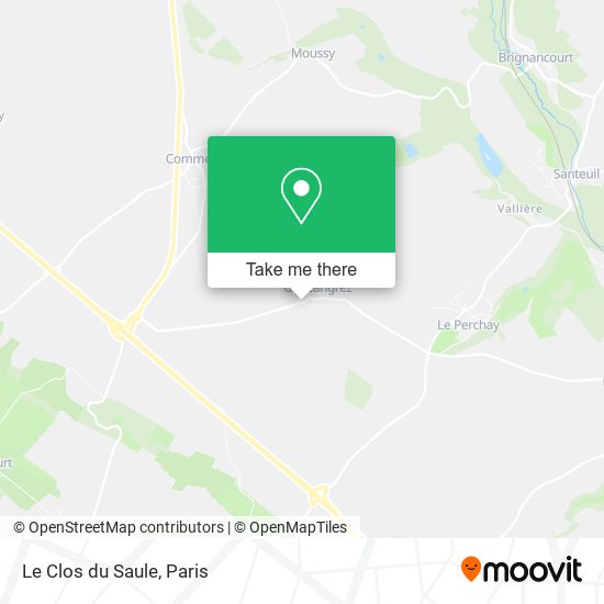 Le Clos du Saule map