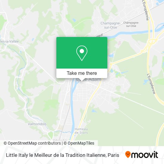 Little Italy le Meilleur de la Tradition Italienne map